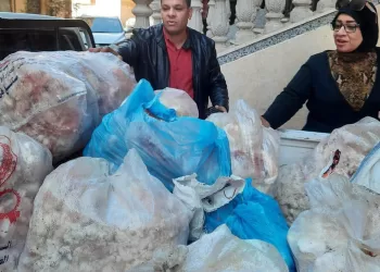 ضبط نصف طن لحوم ودهون فاسدة داخل معمل تابع لمحل كشري شهير بالسويس