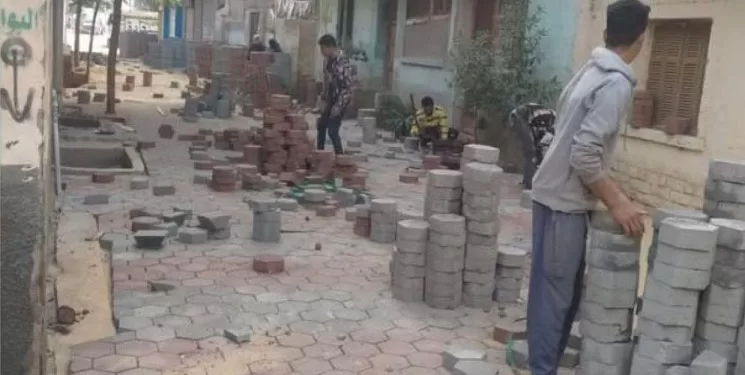 15 مليون جنيه لتطوير الشوارع الداخلية بتركيب الإنترلوك في 3 مراكز بالشرقية