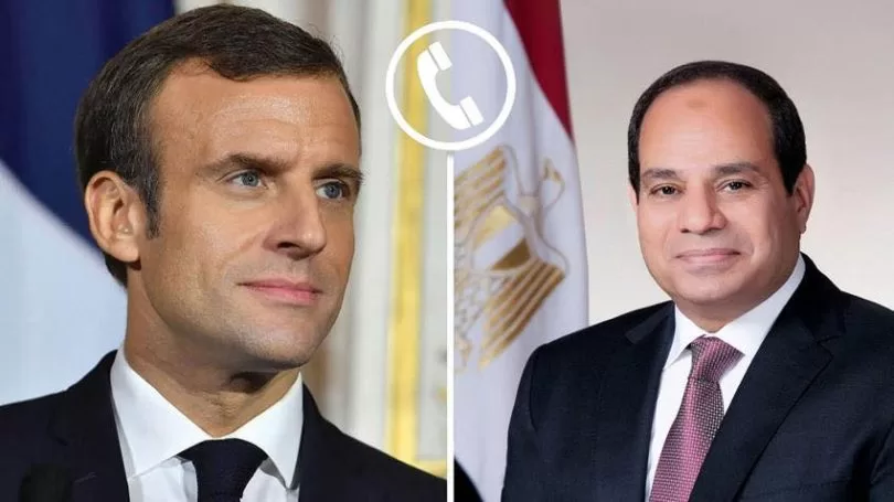 جريدة الجمهورية 47 - جريدة الجمهورية السيسي وما كرون 810x455 1 - جريدة الجمهورية