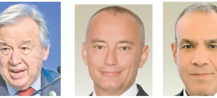 «جوتيريش وملادينوف» يشيدان بدعم الرئيس السيسى لأمن المنطقة 1 - جريدة الجمهورية «جوتيريش وملادينوف» يشيدان بدعم الرئيس السيسى لأمن المنطقة