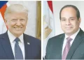 السيسى.. لـ «ترامب»: معًا.. نواصل العمل المرحلة المقبلة