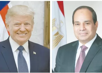السيسى.. لـ «ترامب»: معًا.. نواصل العمل المرحلة المقبلة