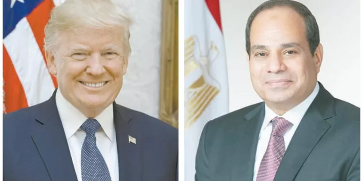 السيسى.. لـ «ترامب»: معًا.. نواصل العمل المرحلة المقبلة