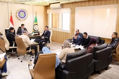 بحث طلبات التصرف الخاصة بمستثمري المنطقة الصناعية بجمصة 5 - جريدة الجمهورية 12 1 - جريدة الجمهورية