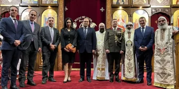 سفير مصر لدى بلجيكا ولوكسمبورج والإتحاد الأوروبي يشارك في قداس عيد الميلاد المجيد بالكنائس المصرية في بلجيكا