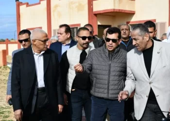 وزير الشباب ومحافظ شمال سيناء يفتتحان أعمال تطوير مركز شباب الشيخ زويد