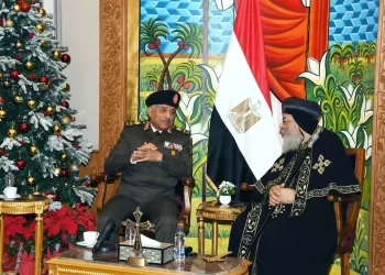 الفريق أول عبد المجيد صقر يهنئ البابا تواضروس الثانى بعيد الميلاد المجيد 3 - جريدة الجمهورية الفريق أول عبد المجيد صقر يهنئ البابا تواضروس الثانى بعيد الميلاد المجيد