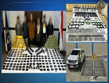 مصرع 4 هاربين من المؤبد بأسيوط وضبط أعوانهم.. سقطوا بنصف طن من «سموم الموت» المخدرة و40 بندقية بـ61 مليون جنيه 1 - جريدة الجمهورية مصرع 4 هاربين من المؤبد بأسيوط وضبط أعوانهم.. سقطوا بنصف طن من «سموم الموت» المخدرة و40 بندقية بـ61 مليون جنيه