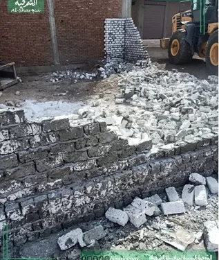 إزالة 181 حالة تعدٍّ على الأراضي الزراعية وأملاك الدولة بالشرقية