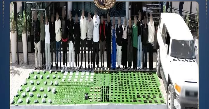 ضبط 21 متهمًا من جنسيات مختلفة بمخدرات قيمتها 110 ملايين جنيهًا 1 - جريدة الجمهورية ضبط 21 متهمًا من جنسيات مختلفة بمخدرات قيمتها 110 ملايين جنيهًا