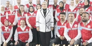 سلوى عامر رئيس فرع «الجمعية» بالقاهرة: رئاسة السيدة «انتصار السيسى» الشرفية للهلال الأحمر رسالة وطنية