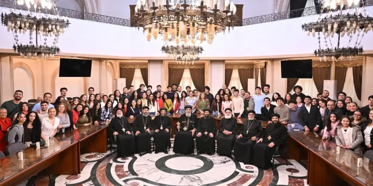 البابا يلتقي شباب كنيستين من إيبارشية «نيويورك» بالإسكندرية 1 - جريدة الجمهورية البابا يلتقي شباب كنيستين من إيبارشية «نيويورك» بالإسكندرية