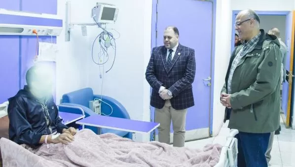 محافظ الإسكندرية يخصص 1500 متر مربع لتوسعة مستشفى العجمي ببنك دم ووحدة حروق 3 - جريدة الجمهورية 2 133 - جريدة الجمهورية