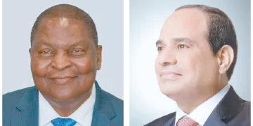 الرئيس مهنئًا فوستان آرشانج بإعادة انتخابه:  دعم مصرى كامل لاستقرار إفريقيا الوسطى