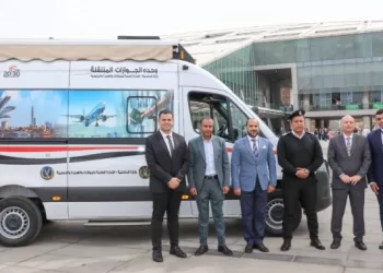 سيارة متطورة لاستخراج جوازات السفر وشهادات التحركات للموظفين والرواد