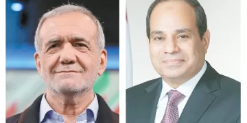 السيسى خلال اتصال هاتفى تلقاه من مسعود بزشكيان: ضرورة تجنب التصعيد ورفض الحلول العسكرية