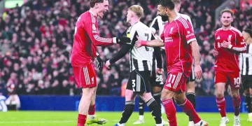 أرقام تاريخية لـ«صلاح» بعد صناعة هدف بمرمى نيوكاسل