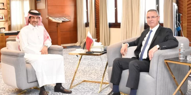 السفير «فائد مصطفى» يبحث مع مندوب قطر لدى الجامعة العربية التحديات الراهنة للقضية الفلسطينية 1 - جريدة الجمهورية السفير «فائد مصطفى» يبحث مع مندوب قطر لدى الجامعة العربية التحديات الراهنة للقضية الفلسطينية