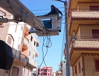 تطوير شامل لشبكة الإنارة العامة بمدينة بلطيم لتعزيز الأمان والمظهر الحضاري