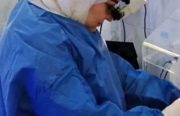 رمد المنصورة يفحص عيون الأطفال المبتسرين بحضّانات مستشفى طلخا 2 - جريدة الجمهورية رمد المنصورة يفحص عيون الأطفال المبتسرين بحضّانات مستشفى طلخا