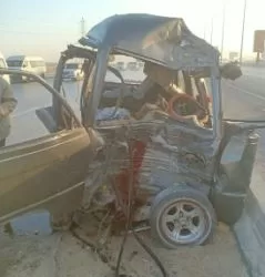 مصرع «3» أشخاص وإصابة رابع في حادث انقلاب سيارة على طريق «القاهرة – الإسماعيلية» الصحراوي