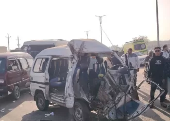 مصرع تلميذ وإصابة 11 آخرين في حادث تصادم مروع بطريق «بلبيس – العاشر» بالشرقية