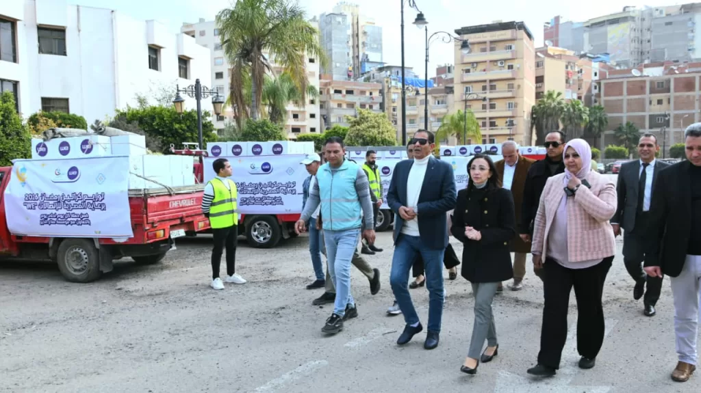 جاكلين عازر تشهد اصطفاف الدفعة الثانية من قوافل دعم 3000 أسرة بالبحيرة 8 - جريدة الجمهورية WhatsApp Image 2026 03 05 at 12.45.38 PM 1 - جريدة الجمهورية