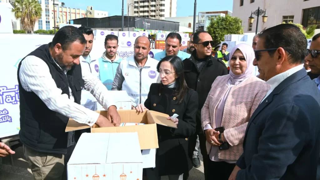 جاكلين عازر تشهد اصطفاف الدفعة الثانية من قوافل دعم 3000 أسرة بالبحيرة 6 - جريدة الجمهورية WhatsApp Image 2026 03 05 at 12.45.39 PM 2 - جريدة الجمهورية