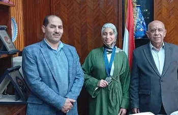 طالبة بـ«التعاون الزراعي» تحصد فضية الكاراتيه في دورة الشهيد الرفاعي