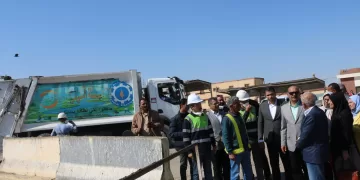 محافظ السويس يتفقد مصنع تدوير القمامة والمدفن الصحي بالجناين لبحث تطوير منظومة النظافة