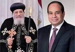 البابا تواضروس يهنئ الرئيس السيسي بعيد الفطر