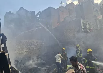 فيديو| محافظ القاهرة: السيطرة على حريق «مخزن الحرفيين» دون إصابات