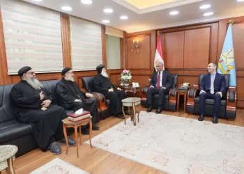 محافظ كفر الشيخ يستقبل وفد الكنيسة للتهنئة بعيد الفطر المبارك