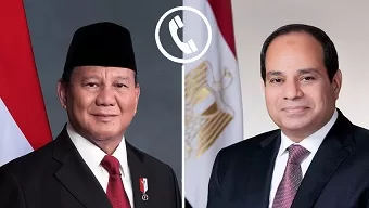 الرئيس عبد الفتاح السيسي يتلقى اتصالًا هاتفيًا من رئيس جمهورية إندونيسيا