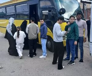الدفع بـ «118» وسيلة نقل لإنهاء تكدس الطلاب والركاب بمواقف «بلطيم»