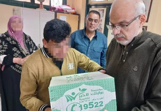«بوابتك للخير» تحتفل بيوم اليتيم بتوزيع مساعدات غذائية على أطفال مدرسة التنمية الفكرية بالشرقية