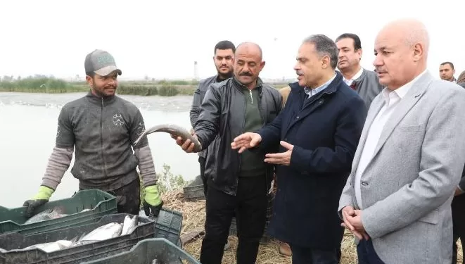 محافظ الشرقية يفتتح موسم صيد الأسماك بمزرعة «العباسة»