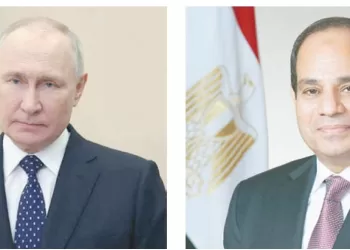 السيسى وبوتين يبحثان جهود إنقاذ المنطقة من الفوضى