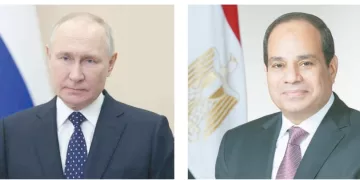 السيسى وبوتين يبحثان جهود إنقاذ المنطقة من الفوضى