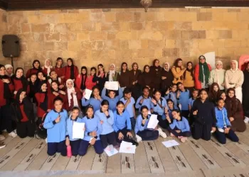 «أمان وإبداع».. ورشة فنية وتوعوية لطلاب المدارس ببيت السناري