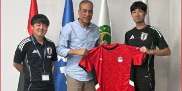 مصطفى عزام يستقبل بعثة منتخب اليابان للناشئين اليابانيون معجبون بالإمكانيات المصرية.. وإشادة واسعة بحسن الاستقبال
