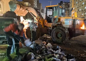 حملة نظافة بشارع الغاز والمنطقة المحيطة بالوراق 8 - جريدة الجمهورية حملة نظافة بشارع الغاز والمنطقة المحيطة بالوراق