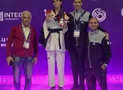 وزير الشباب والرياضة يهنئ اتحاد التايكوندو واللاعبة «حلا هاني» ببرونزية المونديال في أوزبكستان