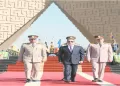 الرئيس يضع إكليلًا من الزهور على النصب التذكارى لشهداء القوات المسلحة و«قبر السادات»