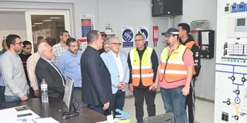 ‏نائب رئيس المجتمعات العمرانية يتابع مشروعات المرافق الحيوية بـ العاشر من رمضان