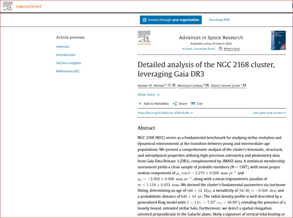 عالم مصري يكشف أسرار العنقود النجمي المفتوح Messier 35 2 - جريدة الجمهورية Capture - جريدة الجمهورية