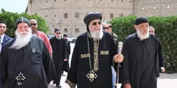 البابا تواضروس الثاني يزور دير القديس أبو مقار ببرية شيهيت