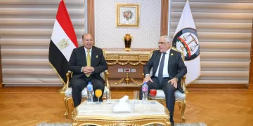 النائب العام يستقبل رئيس جامعة المنصورة ووفدًا من قياداتها وطلابها
