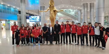 استقبال حافل لبعثة منتخب الجمباز بعد إنجازها في البطولة الأفريقية