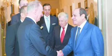 السيسى يثمن تنامى العلاقات «المصرية – الروسية» فى التبادل التجارى والمشروعات المشتركة